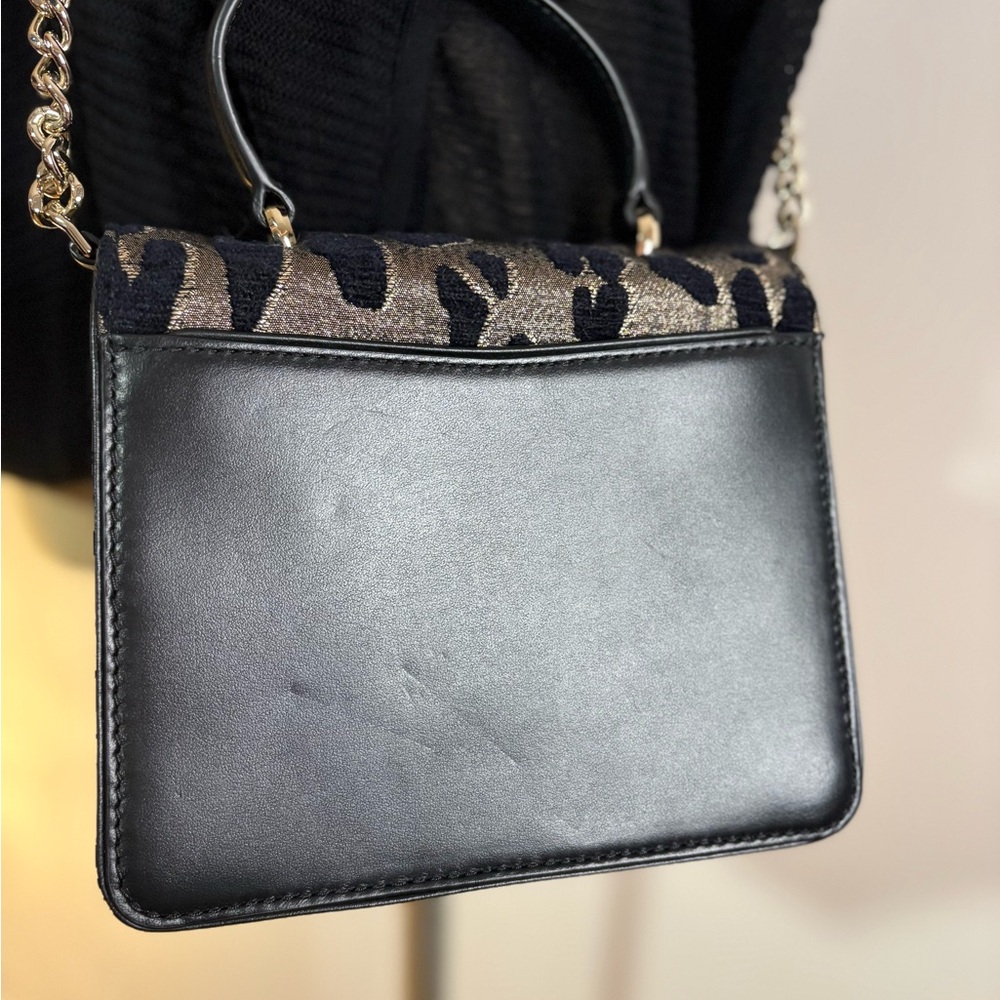 Kate Spade Black and Leopard Crossbody Bag Purse - Picture 3 of 16
